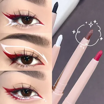 Matte Red Liquid Eyeliner Waterproof Lasting Colorful Black White Sweatproof Quickily Drying Eye Liner Pen Eyes Makeup Cosmetic