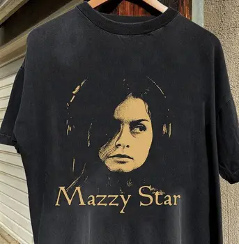 Mazzy Star Черна памучна унисекс тениска с къс ръкав Всички размери S-5XL KH0489