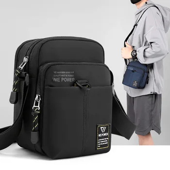 Men Mini Cross Body Messenger Shoulder Bag Pouch Multi-Purpose Fashion Military Waterproof Nylon Male Small Crossbody Bag