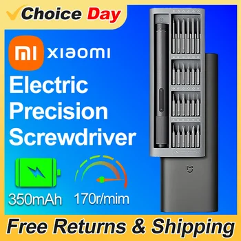Mijia електрически прецизен отвертка магнитен комплект с 24 бр. винтови глави Xiaomi електрически инструменти комплекти за PC телефон ремонт умен дом