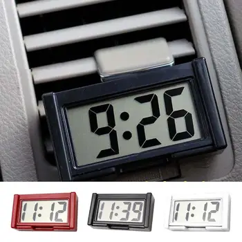 Mini Digital Car Clock Електронен часовник Dashboard Clock Голям екран кола часовник дата и час дисплей Durable часовник за тире