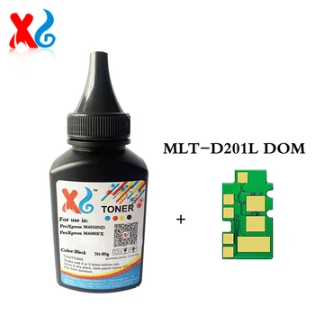 MLT-D201L тонер прах с чип за Samsung ProXpress M4030ND M4080FX Черен чип за пълнене на мастило 10K