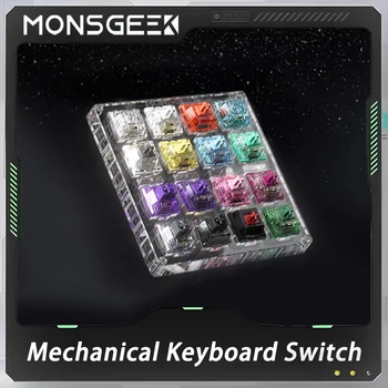 MonsGeek Механичен тестер за превключване на клавиатурата Акрилна удебелена основа Тестер за превключване на клавиатурата Прахоустойчив 16 клавиша Pc Аксесоари за геймъри