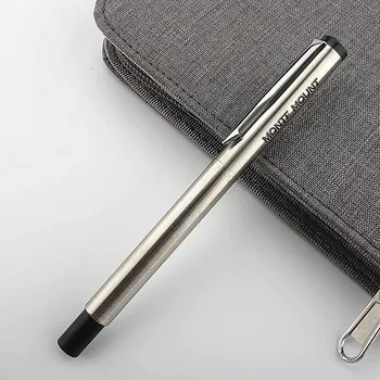 MONTE MOUNT Метална писалка за фонтан от неръждаема стомана Extra Fine 0.4MM Nib Отлична писалка за подарък за писане