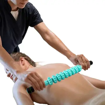 Muscle Roller Massage Stick Масажна топка за гръб и масажор за крака Мускулен ролков масажор за облекчение на мускулната болезненост Спазми и