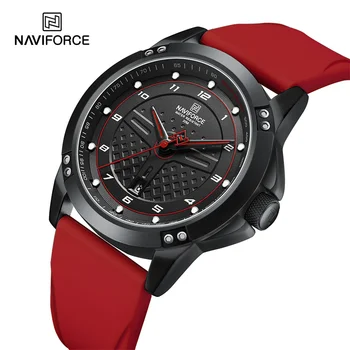 NAVIFORCE Нова мода Мъжки кварцов часовник 2023 Спорт Военна водоустойчива силиконова каишка Светещи мъжки ръчни часовници Reloj Hombre