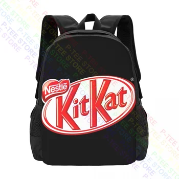 Nestle Kitkat Logo Шоколадова вафлаРаница с голям капацитет чанта за обувки Ученическа чанта