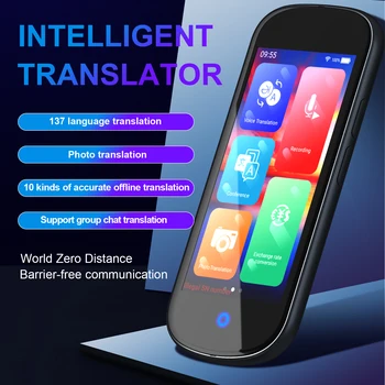 NEW V12 гласов преводач в реално време преносим многостранен офлайн езиков превод в реално време интелигентен английски преводач