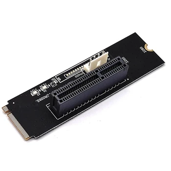 NGFF M.2 Към PCI-E 4X X1 Щрангова карта M2 NVME към Pcie X4 с LED индикатор за напрежение за GPU BTC Mining