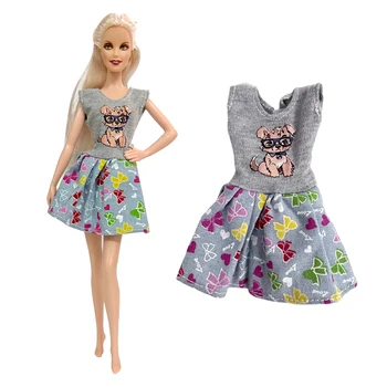 NK Официален 1 комплект мода сладка рокля принцеса дрехи за кукла Барби куче модел пола облекло за 1/6 кукла къща аксесоари