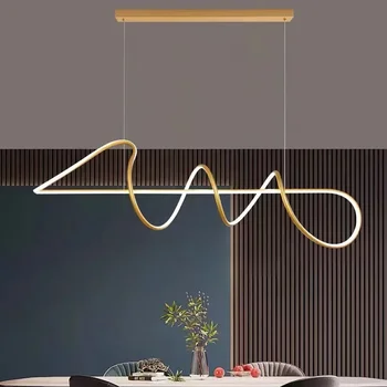 Nordic LED висулка светлина за хол трапезария спалня ресторант прост полилей дома декор осветително тяло висяща лампа