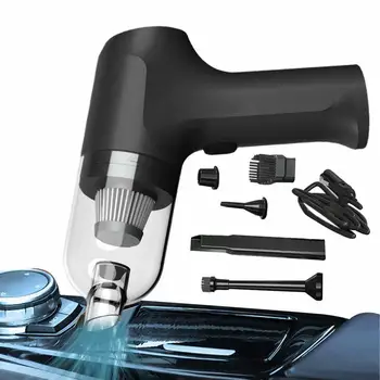 Portable Car Vacuum 120W/6000Pa Auto Handheld Mini Cleaner Strong Suction Cleaning Tool For Pet Car Home And Desktop