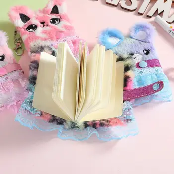 Portable Mini Cartoon Student Notebook Journal Book Notebook Keychain Diary Book Taking Notes Студентски канцеларски материали