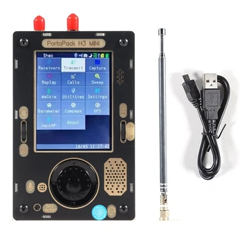 Portapack H3 MINI + За Hackrf One SDR + Антена + Калъф + Чанта SSTV / NOAA / Morse RX вграден барометър компас GPS приемник