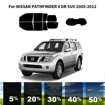 Precut нанокерамика кола UV прозорец оттенък комплект автомобилни прозорец филм за NISSAN PATHFINDER 4 DR SUV 2005-2012