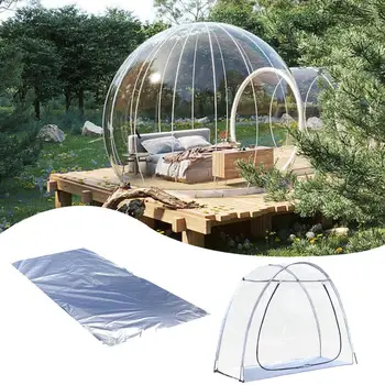 PVC прозрачна палатка Увеличи разширителната слънчева палатка за отдих 2-3 души Открит къмпинг палатка Цветна къща Стая за отглеждане на растения