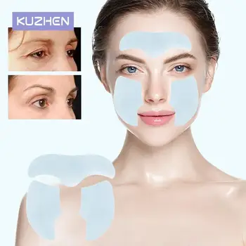 Remover челото против стареене бръчки усмивка линии лепенки колаген филм хартия разтворими маска за лице буза стикер грижа за лицето