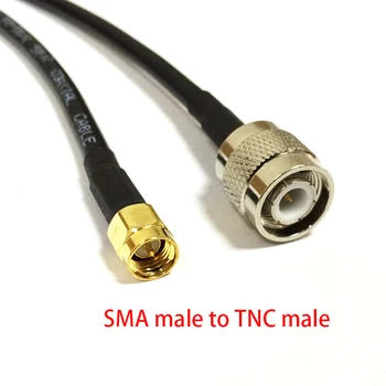 RF коаксиален кабел RG58 SMA мъжки към TNC щепсел пигтейл адаптер 300cm на едро