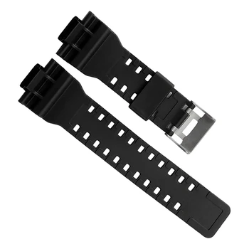RISE-естествена смола замяна часовник лента каишка, за G-шок GD120 / GA-100 / GA-110 / GA-100C (черен)