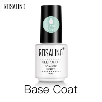 ROSALIND Не избършете ноктите база палто всички за маникюр запази гел лак за нокти дълготраен нокти изкуство лъскав накисване разстояние UV LED гел лак