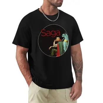 Saga - The Will T-Shirt обикновена тениска екипажа врат тениски тениски тениски о-образно деколте тениска тениска за мъже