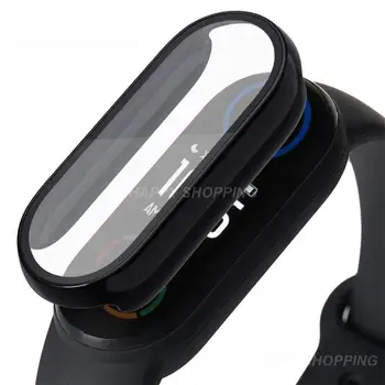 Screen Protector филм за Mi Band 8 7 6 5 4 Case Smart Watch Мек защитен капак за MiBand 7Pro Стъклена каишка гривна