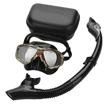 Scuba Водолазна маска Комплект шнорхел Очила против мъгла Плуване Оборудване за гмуркане с шнорхел