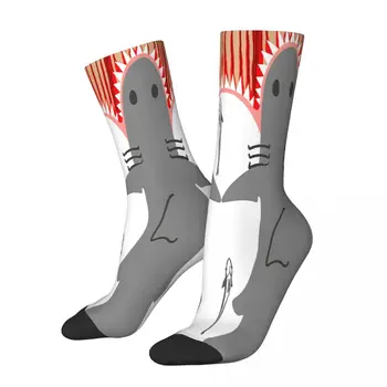 Shark Attack Филми на ужасите Чорапи Мъжки мъжки жени Зимни чорапи Отпечатани