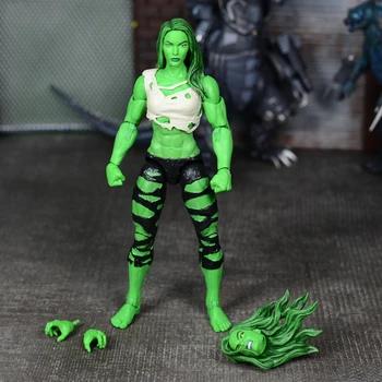 She-hulk Hulkettes Pvc 20cm Екшън Фигура Кукла Ядосан Нормална Версия на главата Без допълнителни отворени ръце Свободни модели Колекционерски играчки