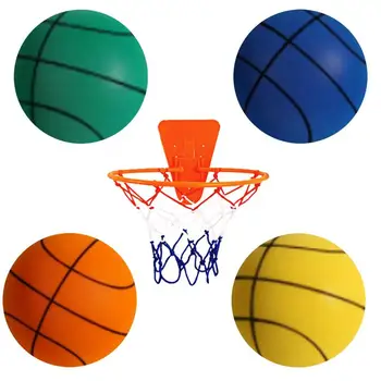 Silent Mute баскетбол с висока плътност вътрешен размер 7 Silent обучение топка мека пяна топка ням баскетбол за деца тийнейджъри