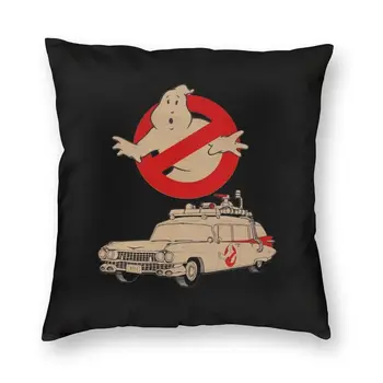 Soft Funny Ghostbusters Logo Throw Pillow Cover Начало Декоративни свръхестествени комедийни филмови възглавници 40x40cm за хол