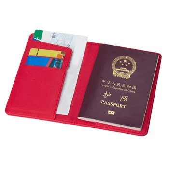 Soft PU кожа паспорт покритие карти случай пътуване паспорт притежател портфейл документ билети организатор случай жени мъже