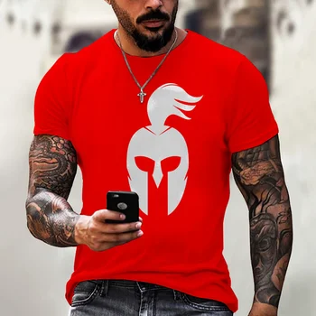 Spartan Warrior 3D печатна тениска Мъже Дамски Модни Ежедневни Cool T Shirt