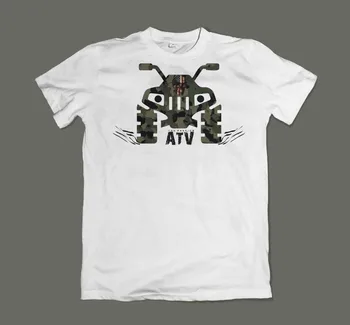 The Atv Adventure Off Road Graphic Tee, Мъжка тениска, Atv Men Creative Casual Casual Тениска с къс ръкав Новост Забавни тениски