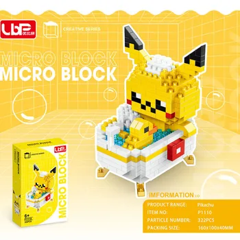 TOMY Doraemon pikachu hellokitty bath Lego Building blocks Assemble Anime Figure Decoration toys prize Рожден ден Коледен подарък