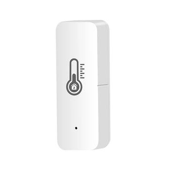 Tuya Wifi сензор за температура и влажност Вътрешен сензор за влажност APP мониторинг за Alexa Google Home Voice