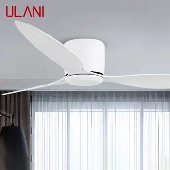ULANI Nordic LED фен светлина модерен минимализъм ресторант хол проучване таван вентилатор светлина дистанционно електрически вентилатор светлина