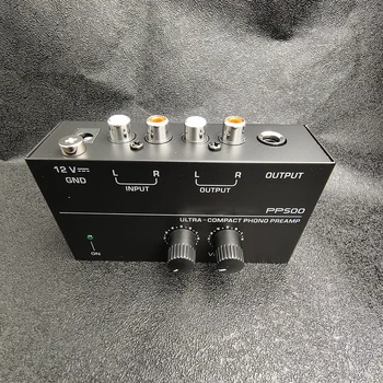 Ultra-compact PP500 Phono предусилвател предусилвател с бас Treble баланс регулиране на силата на звука Pre-amp грамофон Preamplificador