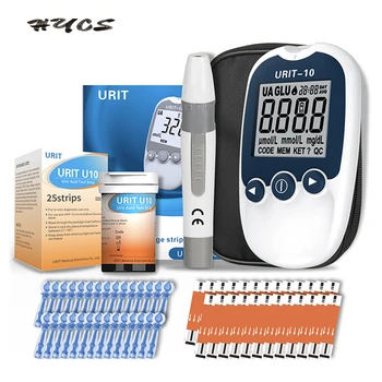 URIT Yongrow 2in1 пикочна киселина кръвна захар метър тест лента за диабет подагра тестер монитор здраве медицински аксесоари оборудване