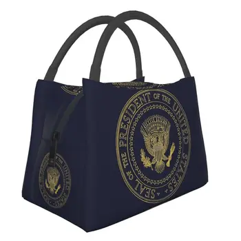 US Seal преносима кутия за обяд жени многофункционални Доналд Тръмп охладител термична храна изолирани обяд чанта пътуване работа Pinic контейнер