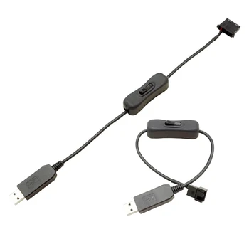 USB към 4Pin компютър случай вентилатор адаптер кабел 5v към 12V линия адаптер кабел