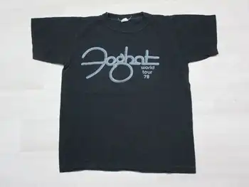 Vintage 1970's Foghat Concert T Shirt S World Tour 1978