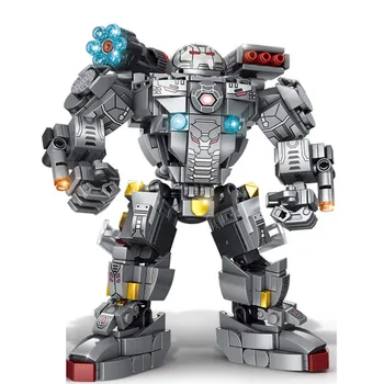 War-Machine Avenger Ironmans Heroes Mecha Toys Robot Figures Building Block Bricks Kid Gift
