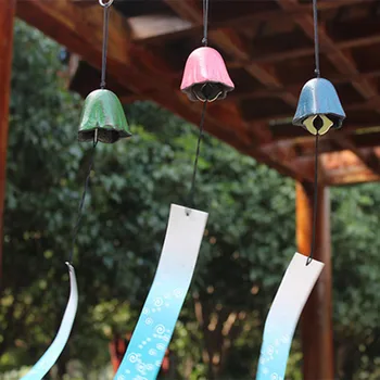 Wind Bell японски стил чугун метал реколта Windchime китайски висящи камбана висулки за балкон градина открит стая декор