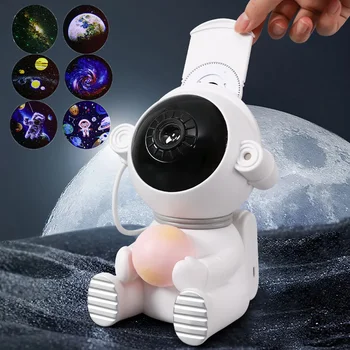Xiaomi астронавт нощна светлина галактика звезда проектор Луната свят проектор USB цветна лампа за деца спалня празник подарък