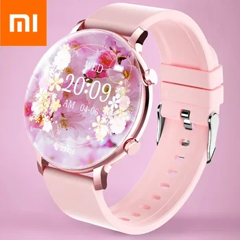 Xiaomi Смарт часовник жени Bluetooth повикване часовник фитнес тракер водоустойчив спорт смарт часовник мода дами мъже смарт часовник жена