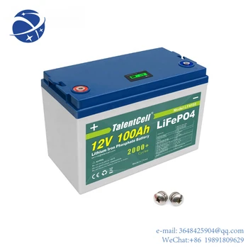 YYHC BMS вграден дълъг живот RV 32700 Lifepo4 12.8V 100Ah дълбоко цикъл литиево-йонна батерия LiFePO4 батерия