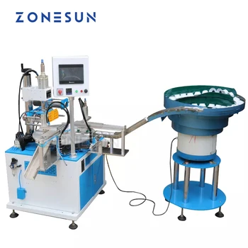 ZONESUN Automatic ZY-819S Персонализирана машина за щамповане с горещо фолио Машина за топлинна преса за капачка на бутилка или козметична бутилка