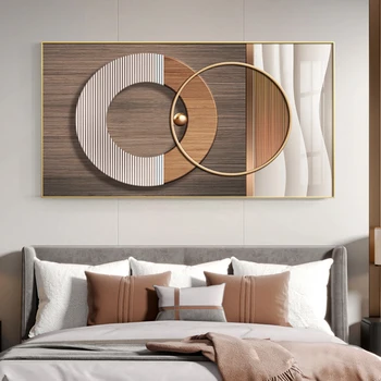 Абстрактен геометричен плакат Nordic Light Luxury Home Decor Pictures Модерен минималистичен интериор Декорация на стени Платно Живопис