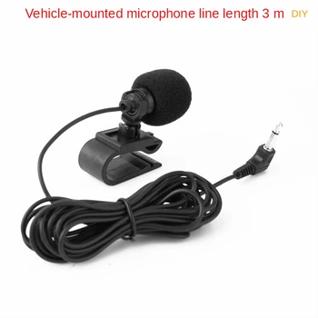 Автомобилна навигация Външен кондензаторен микрофон 3.5mm Plug позициониране Интерком лепкава запис Домашно студио Звуково директно оборудване